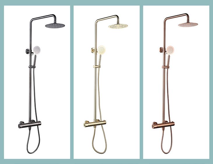 38℃ thermostat shower 304 staintess steel constant temperature shower 6
